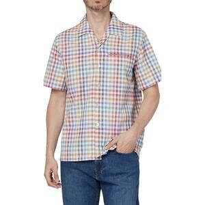 NWT $175 PAUL SMITH Multicolor Checked Short Sleeve Shirt. Small. Yours For?